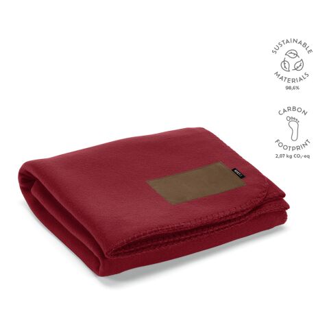 Pollock Blanket rojo oscuro | sin montaje de publicidad