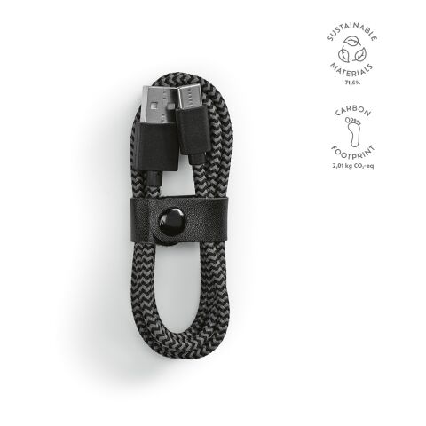 Leibniz Cable Negro | sin montaje de publicidad