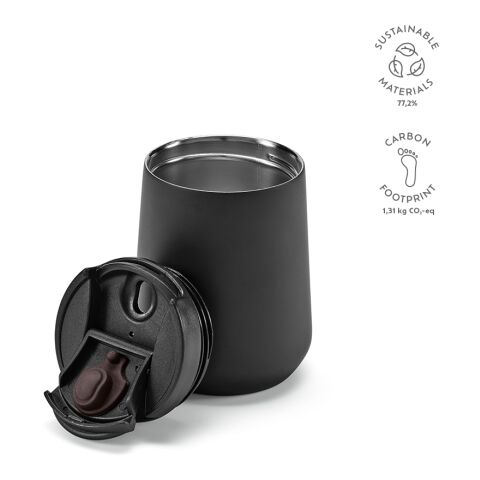 Euphrates Travel Cup Negro | sin montaje de publicidad