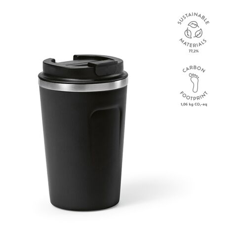 Limpopo Travel Cup Negro | sin montaje de publicidad