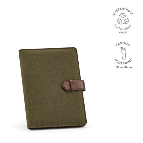 Eliot A5 Folder verde oliva | sin montaje de publicidad