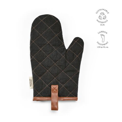 Basquiat Kitchen Glove Negro | sin montaje de publicidad