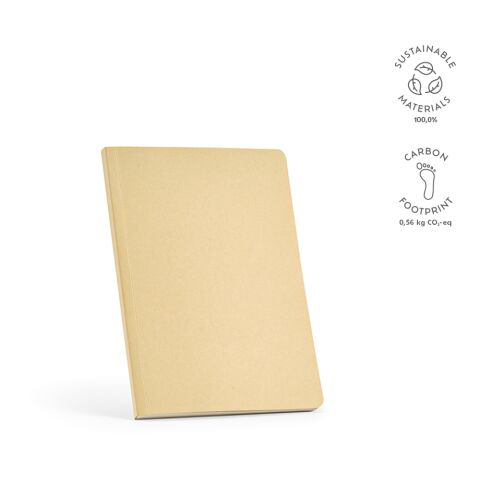 Cervantes Notebook Marrón claro | sin montaje de publicidad | A5