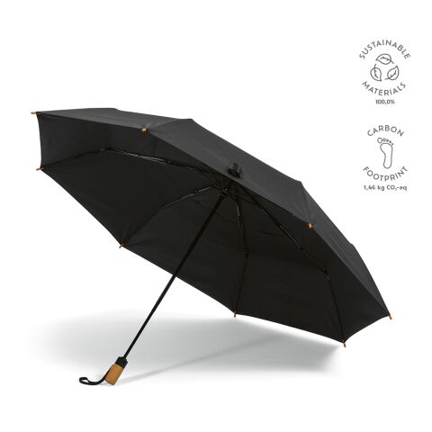 Jackson Foldable Umbrella Negro | sin montaje de publicidad