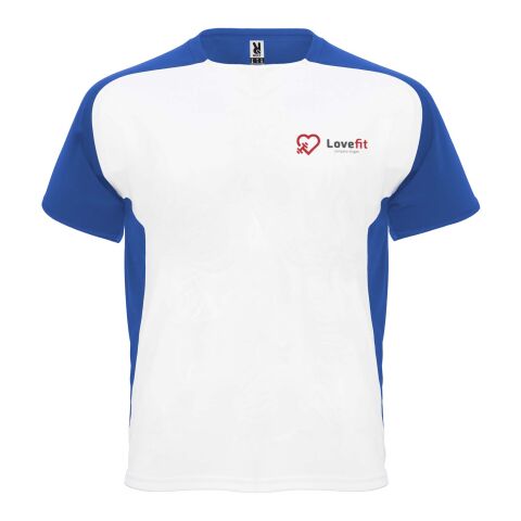 Camiseta deportiva de manga corta infantil &quot;Bugatti&quot; Estándar | Blanco-Azul real | 12 | sin montaje de publicidad | no disponible | no disponible | no disponible