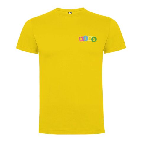 Camiseta de manga corta infantil &quot;Dogo Premium&quot; Estándar | Amarillo | 3/4 | sin montaje de publicidad | no disponible | no disponible | no disponible