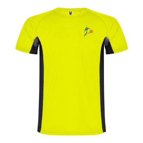 Camiseta deportiva de manga corta infantil &quot;Shanghai&quot; Estándar | Fluor Yellow-Negro intenso | 12 | sin montaje de publicidad | no disponible | no disponible | no disponible