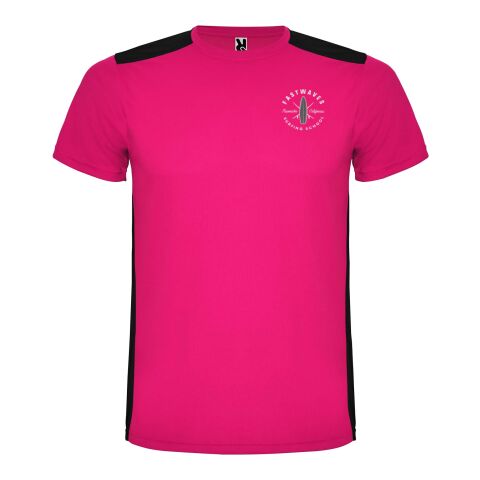 Camiseta deportiva de manga corta infantil &quot;Detroit&quot; Estándar | Rosa fucsia-Negro intenso | 12 | sin montaje de publicidad | no disponible | no disponible | no disponible