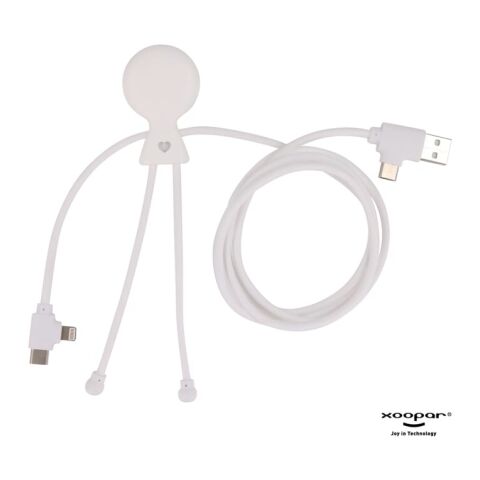 2089 | Xoopar Mr. Bio Long Power Delivery Cable with data transfer Blanco | sin montaje de publicidad | no disponible | no disponible