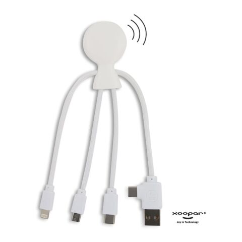 2099 | Xoopar Mr. Bio Smart Charging cable with NFC Blanco | sin montaje de publicidad | no disponible | no disponible | no disponible