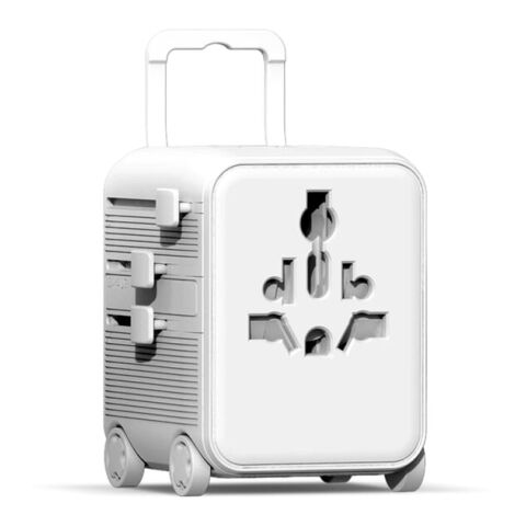 Xoopar Luggie GaN Adaptador de viaje universal con ruedas