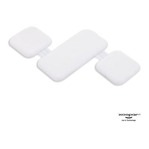 3188 | Xoopar Trafold 3 Wireless charger 15W Blanco | sin montaje de publicidad | no disponible | no disponible | no disponible