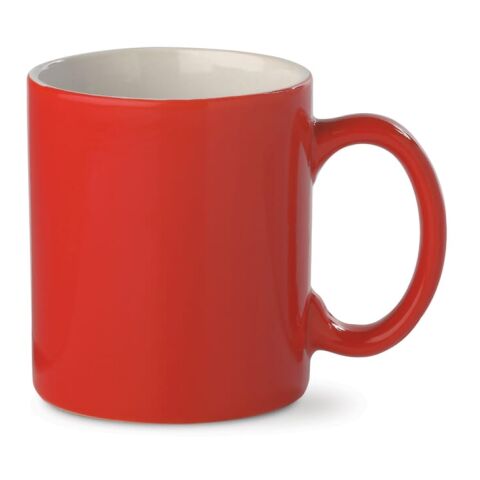 Taza Oslo Roja 300ml Rojo / Blanco | sin montaje de publicidad | no disponible | no disponible | no disponible