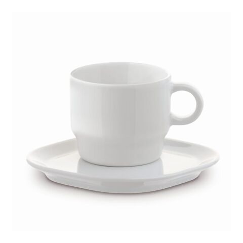 Taza y plato pequeño  square Satellite 180ml Blanco | sin montaje de publicidad | no disponible | no disponible | no disponible
