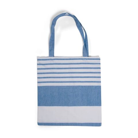 Sagaform Bolsa de algodón Ella Hamam 41x38 cm Azul / Blanco | sin montaje de publicidad