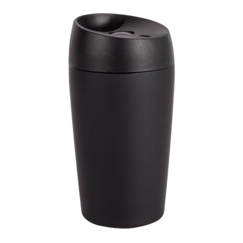 Taza de viaje Sagaform Loke con acabado engomado 240ml Negro | sin montaje de publicidad | no disponible | no disponible | no disponible