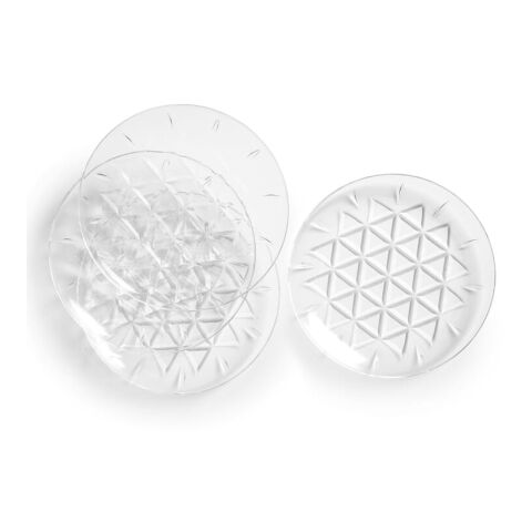 Paquete de 4 platos pequeños Picnic de Sagaform Transparente | sin montaje de publicidad