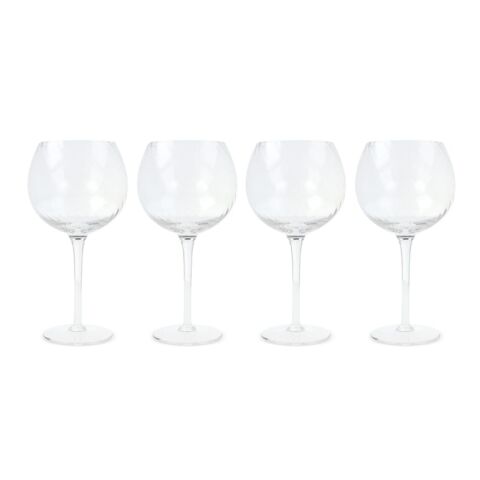 Byon Opacity set de 4 copas con elegante diseño de cristal 470ml Transparente | sin montaje de publicidad