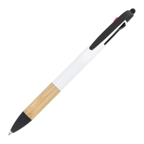 Bolígrafo de 3 colores con empuñadura de bambú