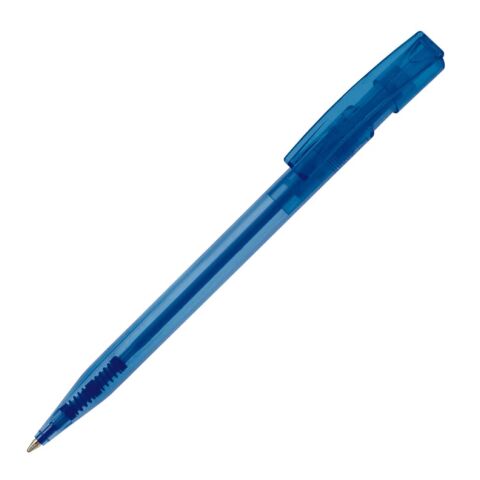 Bolígrafo Nash Transparente Azul / Blanco-Azul / Blanco | Impresión De Pantalla 1 color | 180 grados del clip | 45 mm x 25 mm | no disponible