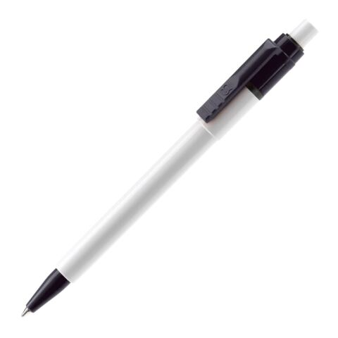 Bolígrafo Baron Colour opaco Blanco-Negro | sin montaje de publicidad | no disponible | no disponible | no disponible