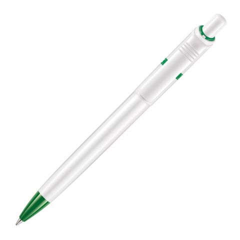 Bolígrafo Ducal opaco Blanco-Verde | sin montaje de publicidad | no disponible | no disponible | no disponible