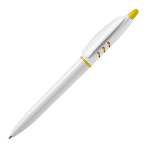 Bolígrafo S30 opaco Blanco-Amarillo | sin montaje de publicidad | no disponible | no disponible | no disponible