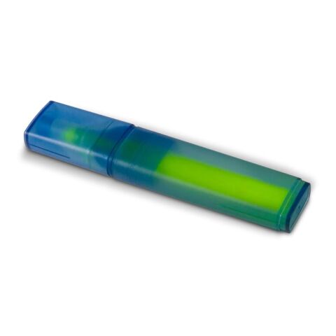 Resaltador R-PET Azul / Blanco-Amarillo | sin montaje de publicidad | no disponible | no disponible | no disponible