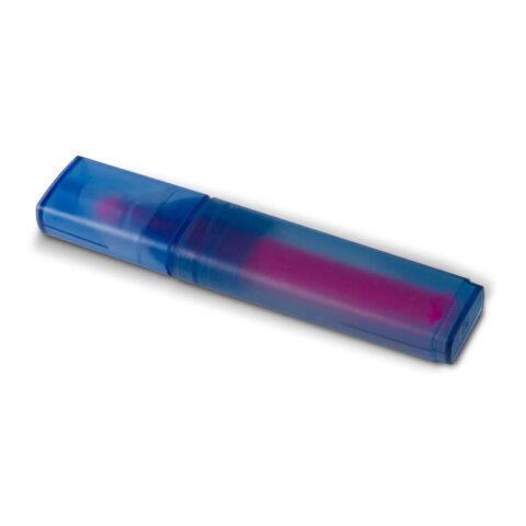 Resaltador R-PET Azul / Blanco | sin montaje de publicidad | no disponible | no disponible | no disponible