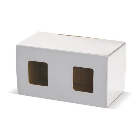 Caja de regalo para 2 tazas estándar con ventanilla 