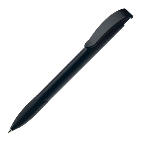 Bolígrafo Apollo reciclado con grip Negro intenso | sin montaje de publicidad | no disponible | no disponible | no disponible