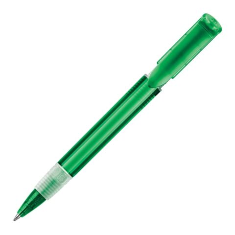 Bolígrafo S40 Grip transparente Verde-Verde | Tampografía 1 color | 270 grados del clip | 40 mm x 8 mm | no disponible