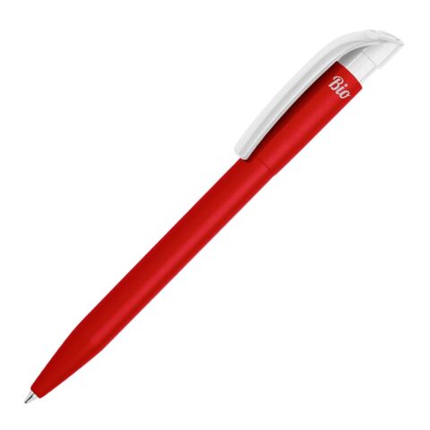 Bolígrafo S45 Bio opaco Rojo / Blanco | sin montaje de publicidad | no disponible | no disponible | no disponible