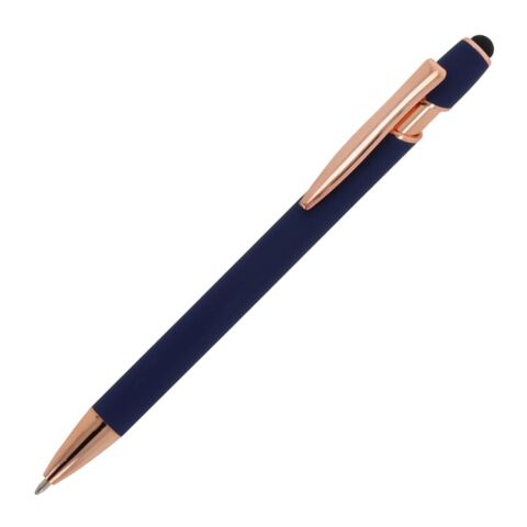 Bolígrafo Paris Deluxe Metal Engomado Azul / Blanco | sin montaje de publicidad | no disponible | no disponible | no disponible