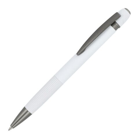 Bolígrafo de aluminio Toulouse Softtouch Blanco | sin montaje de publicidad | no disponible | no disponible