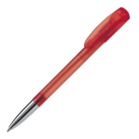 Bolígrafo Deniro Transparente punta de metal Rojo / Blanco | sin montaje de publicidad | no disponible | no disponible | no disponible