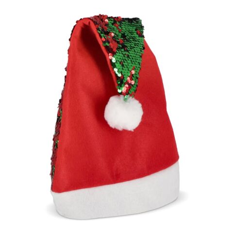 Gorro de Navidad de lentejuelas bicolor Rojo / Blanco | sin montaje de publicidad | no disponible | no disponible