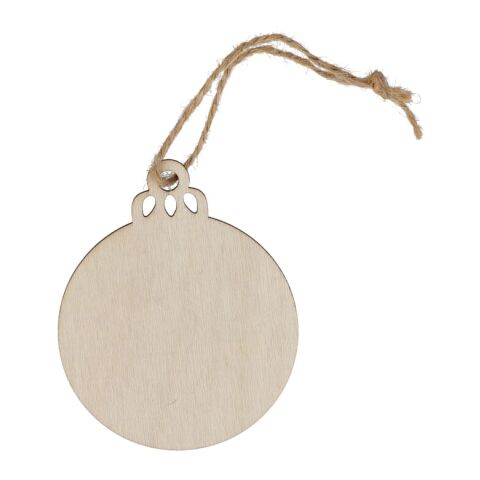 Adorno navideño de madera en forma de bola Natural | sin montaje de publicidad | no disponible | no disponible