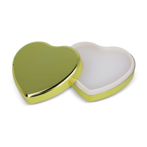 Bálsamo labial metálico plano en forma de corazón