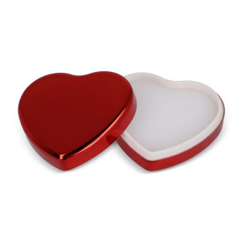 Bálsamo labial metálico plano en forma de corazón