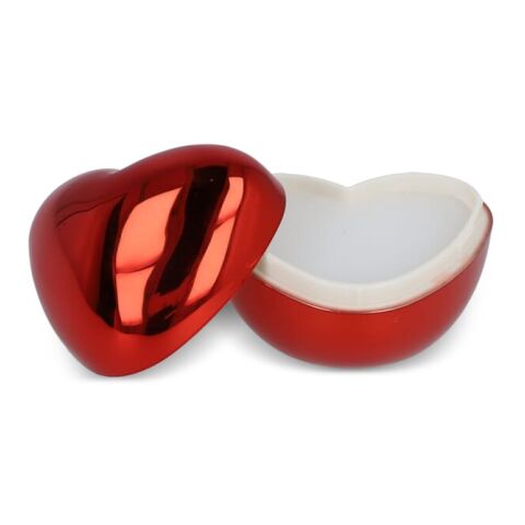 Bálsamo labial metálico en forma de corazón