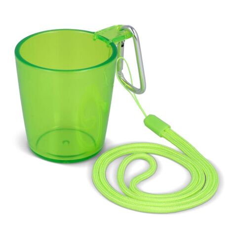 Vaso de chupito para festivales con cordón Verde oscuro-Verde oscuro | sin montaje de publicidad | no disponible | no disponible