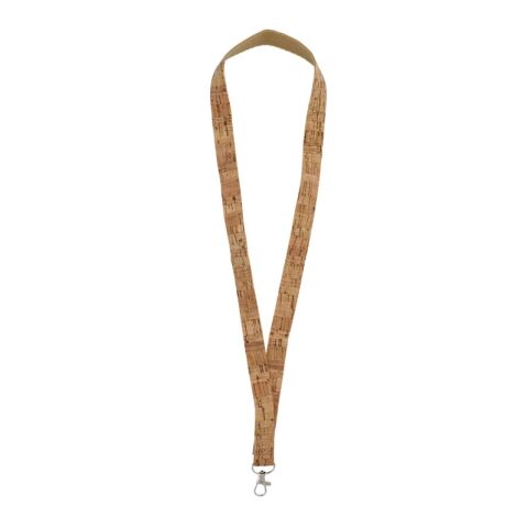 Lanyard de corcho Natural | sin montaje de publicidad