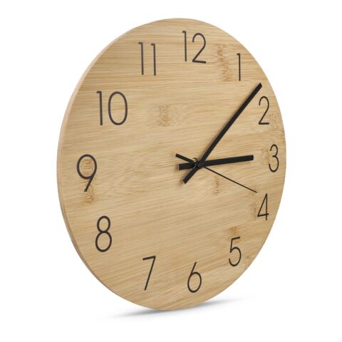 Reloj de pared bambú Natural | sin montaje de publicidad | no disponible | no disponible