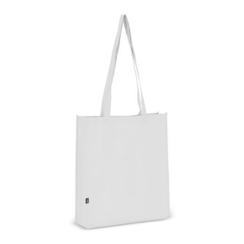 R-PET Bolsa de transporte no tejida 38 x 9 x 42 cm 75 g/m². Blanco | sin montaje de publicidad | no disponible | no disponible | no disponible