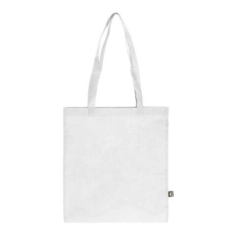 R-PET Bolsa de transporte de tejido sin tejer con asas largas 38 x 42 cm 75 g/m² Blanco | sin montaje de publicidad | no disponible | no disponible | no disponible