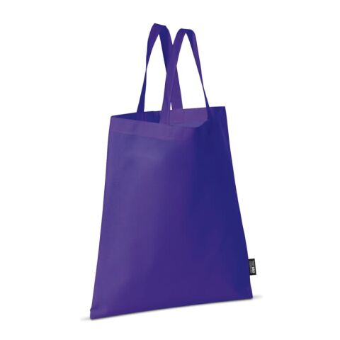 Bolsa Non Woven asas cortas 75g/m² Transparente morada | sin montaje de publicidad | no disponible | no disponible | no disponible