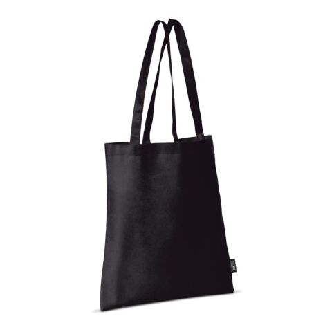 Bolsa Non Woven asas largas 75g/m² Negro | sin montaje de publicidad | no disponible | no disponible | no disponible