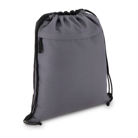 Bolsa con cordón de R-PET 600D recubierta de PU, 33 x 42 cm