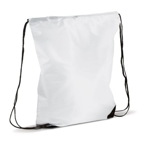 Bolsa con cordón 210T RPET Blanco | sin montaje de publicidad | no disponible | no disponible | no disponible